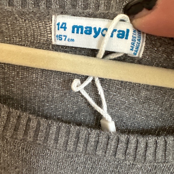 Mayoral Girls Metallic Sweater - Picture 7 of 7